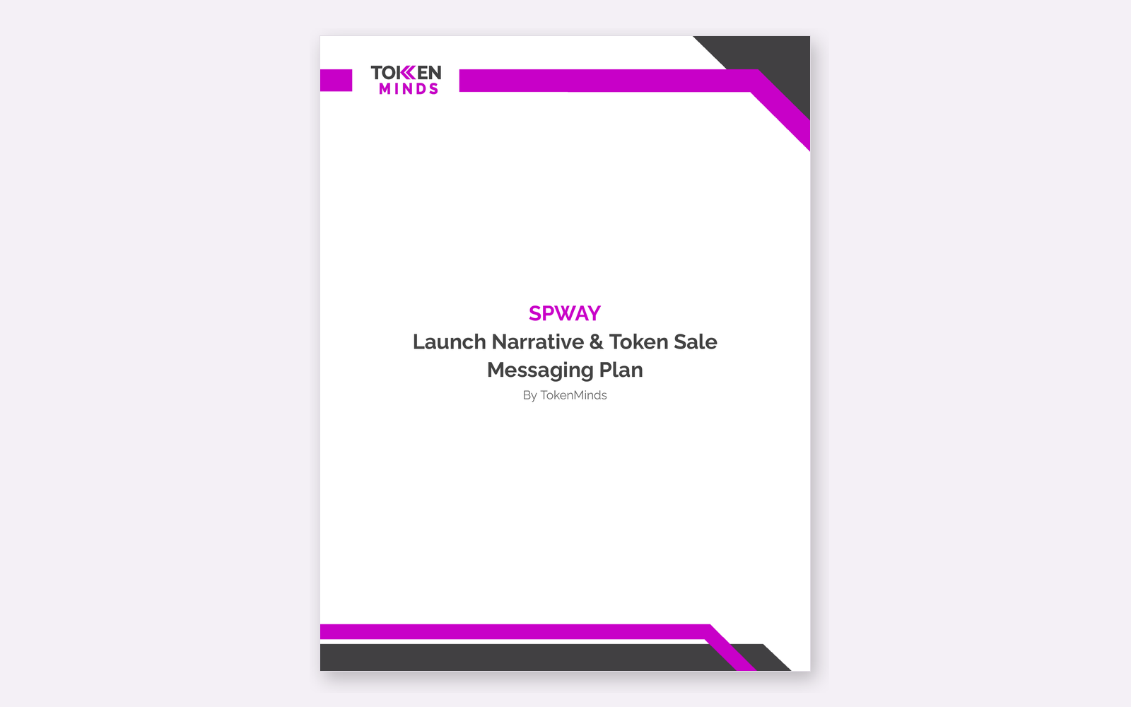 Narrative Planning - SPWAY Token Sale Case Study by TokenMinds