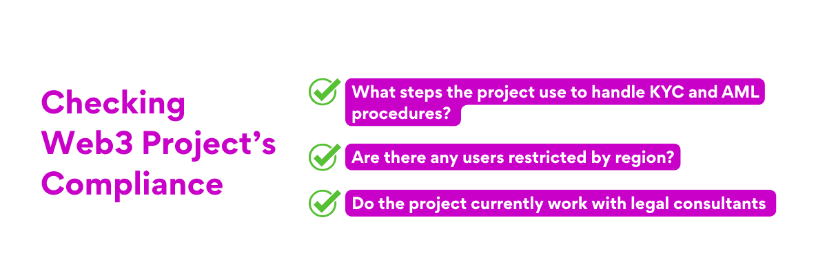 Checking web3 project compliance