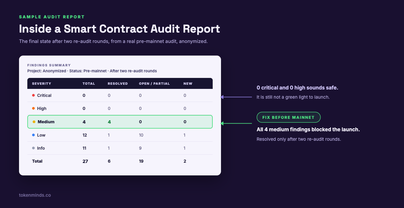 What Does a Smart Contract Audit Report Actually Contain?